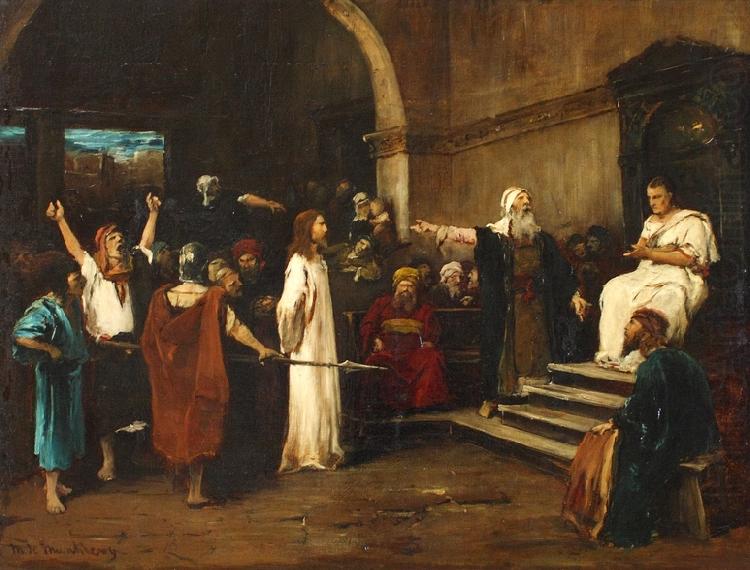 Mihaly Munkacsy Le Christ devant Pilate china oil painting image